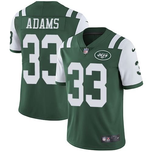 Nike Jets #33 Jamal Adams Green Team Color Men's Stitched NFL Vapor Untouchable Limited Jersey - Click Image to Close